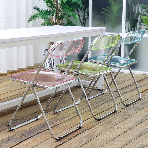 Folding Chairs by Table