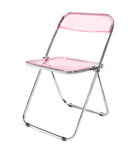 Plia Folding Chairs In Rose Plastic.jpg