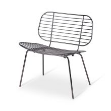 Balcony Leisure Chair  Metal Wire Recliner Lounge Chair