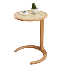 Wooden Modern Natural Rattan Table For Living Room