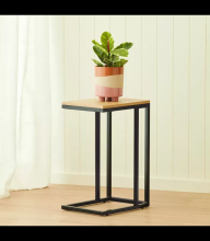 Wood Top Side Table