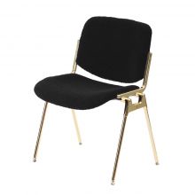 Luxury Aluminum Castello Dining Chair With Black Lambswool Seat