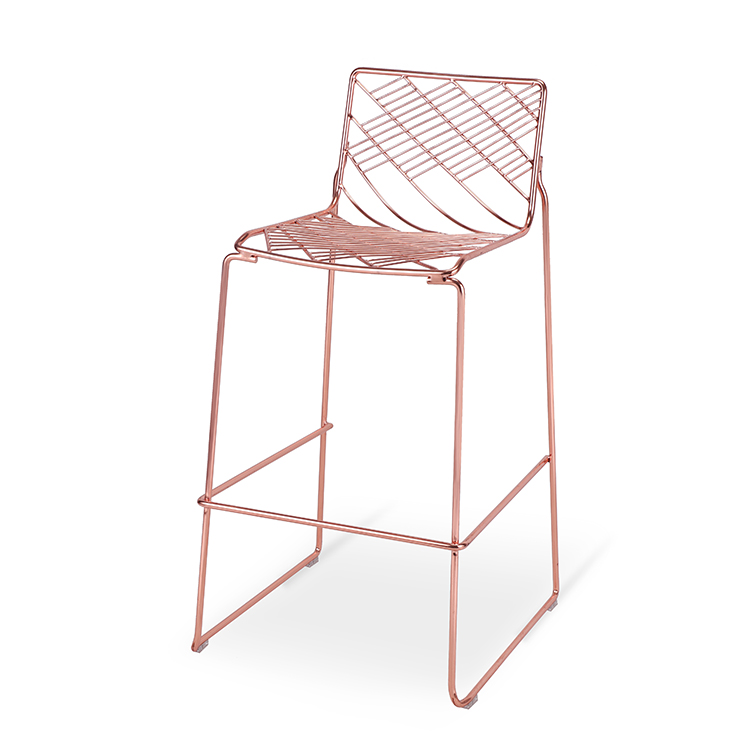 New Wire Bar Stool Copper Color