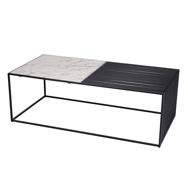 Marble Top Wire  Coffee Table