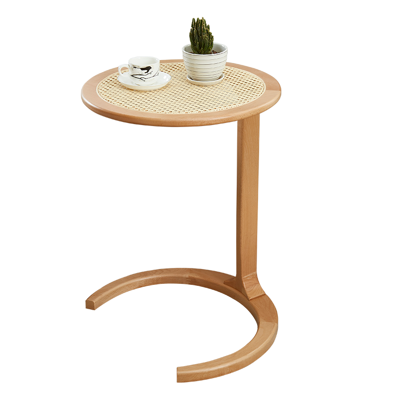 Wooden Modern Natural Rattan Table For Living Room