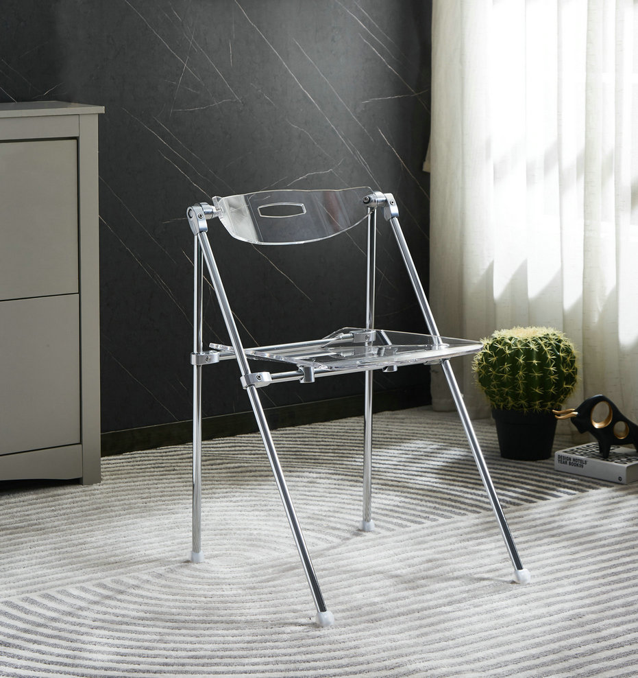 Clear Acrylic Folding Chairs