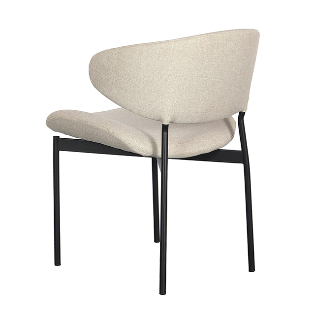 Modern Comfortable Dining Room Chair Beige With Upholstered