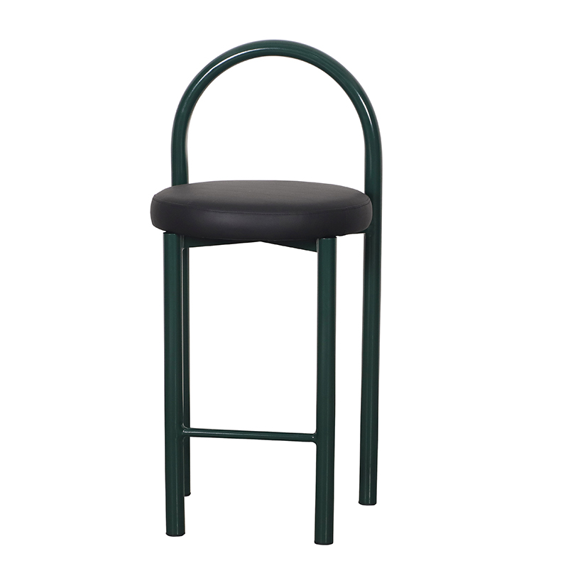 Metal Hotel Bar Stools Modern Leather