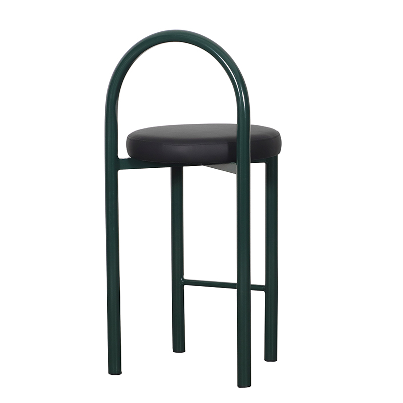 Metal Hotel Bar Stools Modern Leather